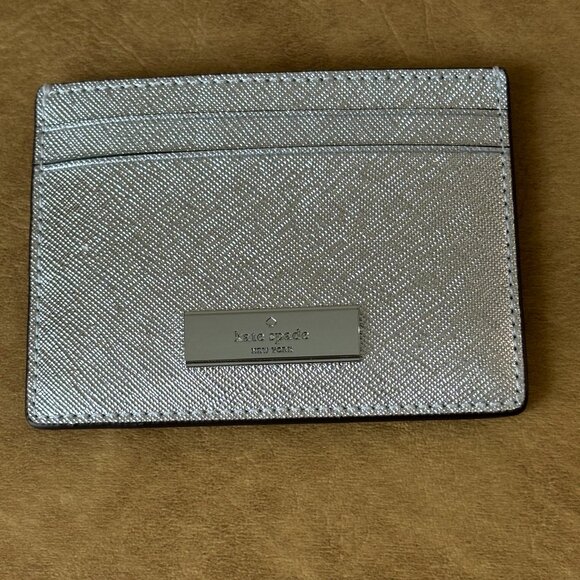Kate Spade Boxed Metallic Kenzie Small Cardholder - Picture 12 of 15